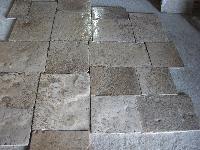 PIERRE DE BOURGOGNE ANTIQUE RECLAIMED EXQUISITE SURFACES MATERIAUX ANCIENS ANCIENT DALLAGE DALLE RECOVERY LIMESTONE PAVE TILE THICKNESS 3 CM.,ANCIENT FLOORS AGE 1700 ORIGINATE THEM,AVAILABLE IN WAREHOUSE 1000 sq.m STOCKS FOR SALE.