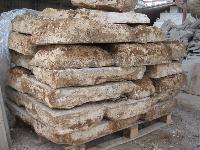 ANTIQUE LIMESTONE FLAGSTONES FLOORS,DALLE DE BOURGOGNE OF RECOVERY ANCIENT FRENCH STONE AGE 1300 AVAILABLE IN WAREHOUSE IN STOCKS.